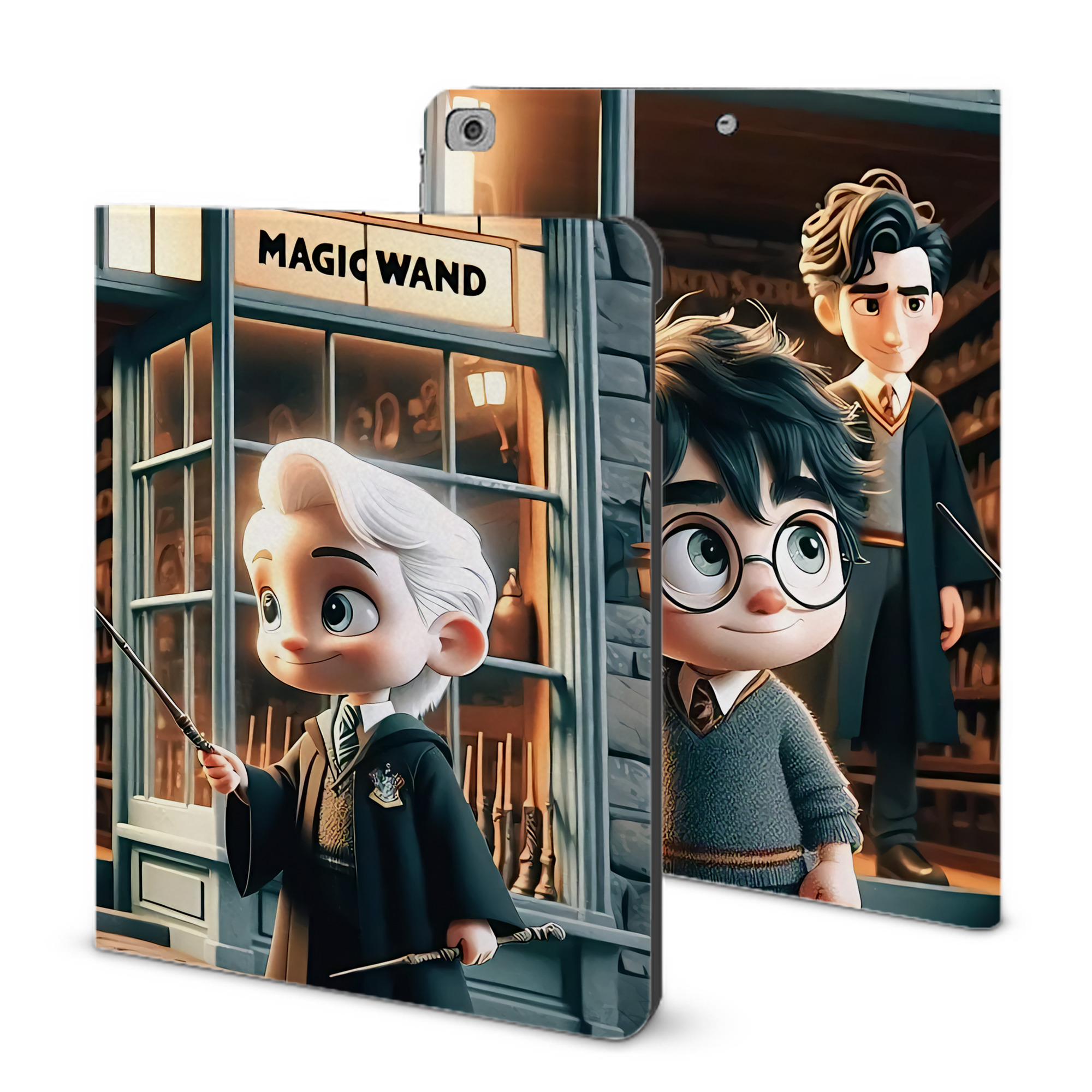 （画像用） Harry Potter ハリー・ポッターシリーズ IPad ケース ブック型 PUレザー TPU 耐衝撃 軽量 薄型 ペン収納なし 全面保護 IPad 各モデル対応